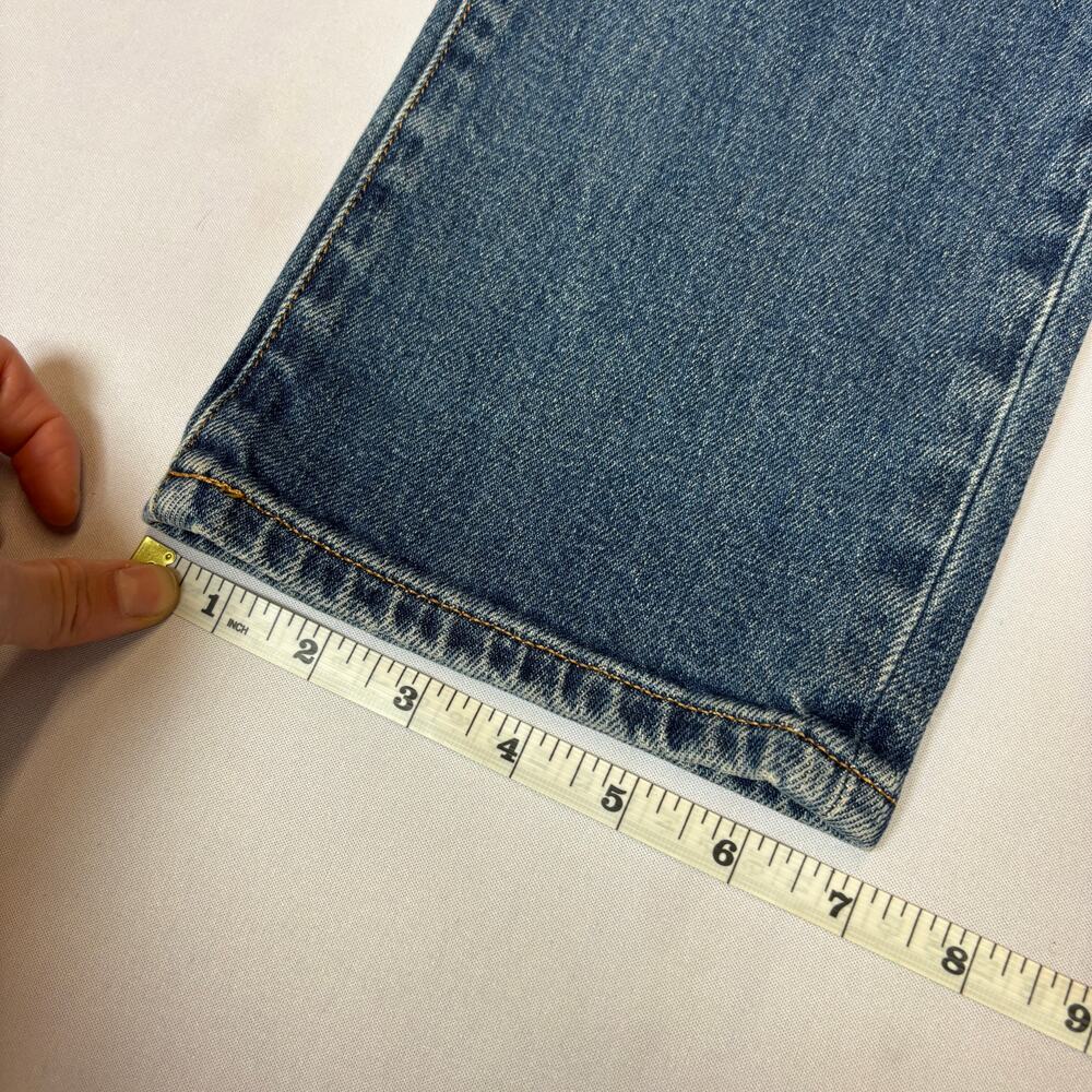 Buck Mason Slim Straight Jeans in Medium Blue - Picture 8 of 12